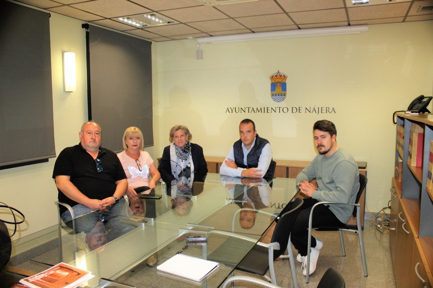 Sáenz, Mínguez, Francia, Olarte y Manzanares, ayer durante la rueda de prensa. 