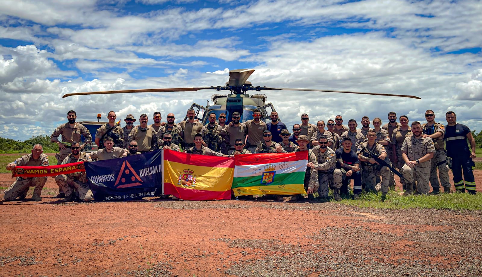 Imagen del destacamento del BHELMA III en Mali. 