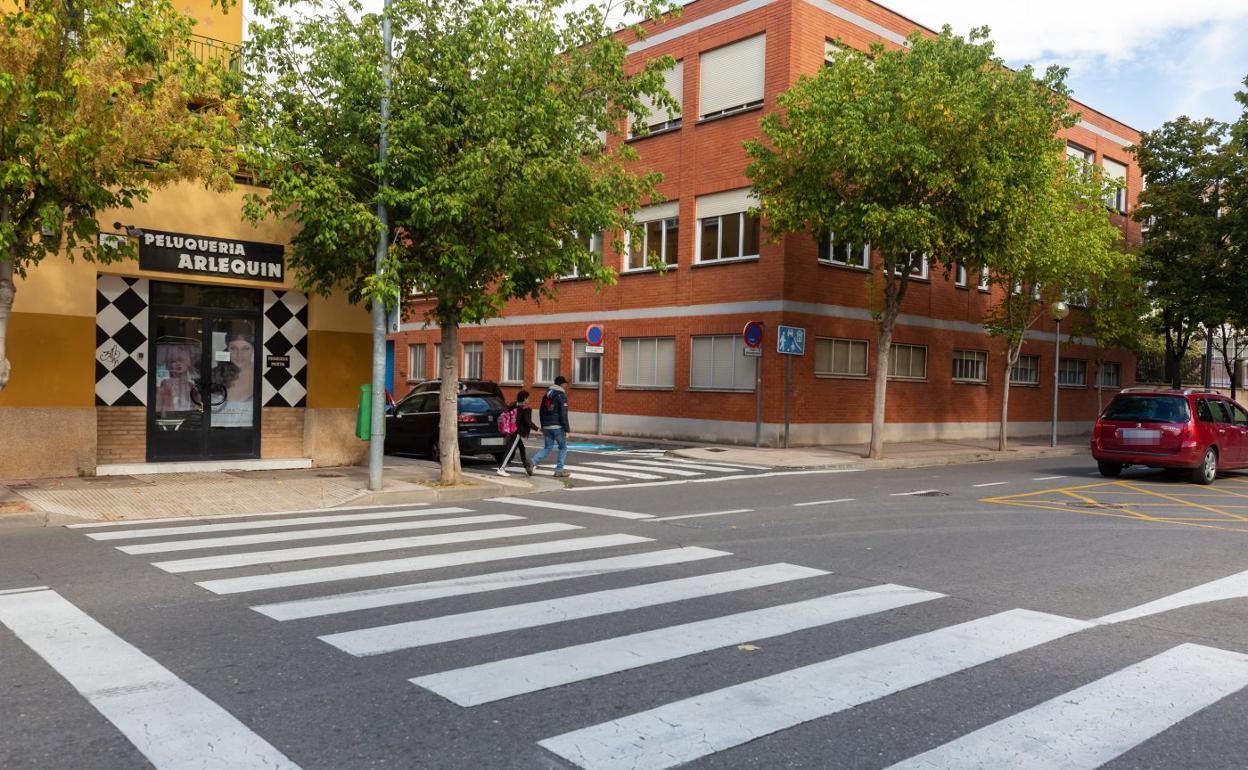 Calle del Sotillo, junto al colegio de Escolapias, donde se dearrollarán parte de las obras. 