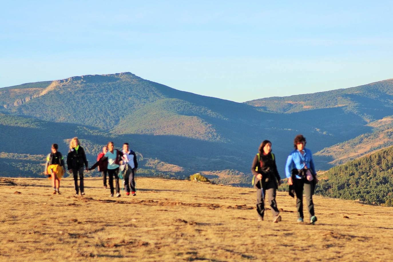 Fotos: Más de 300 senderistas recorren la Sierra de Cebollera