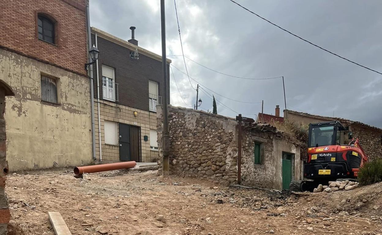 Trabajos en el Carretil Santa Bárbara. 