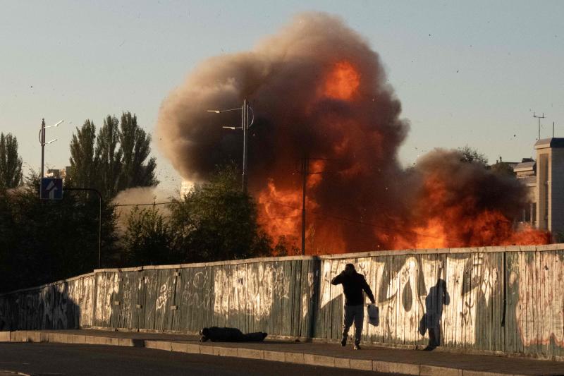 Fotos: Nuevo ataque ruso con drones kamikazes en Kiev