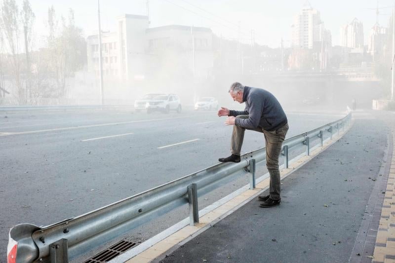 Fotos: Nuevo ataque ruso con drones kamikazes en Kiev