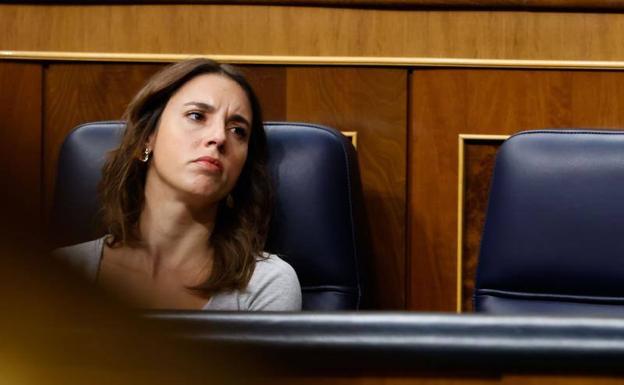 Irene Montero, ministra de Igualdad, el pasado jueves en el Congreso 