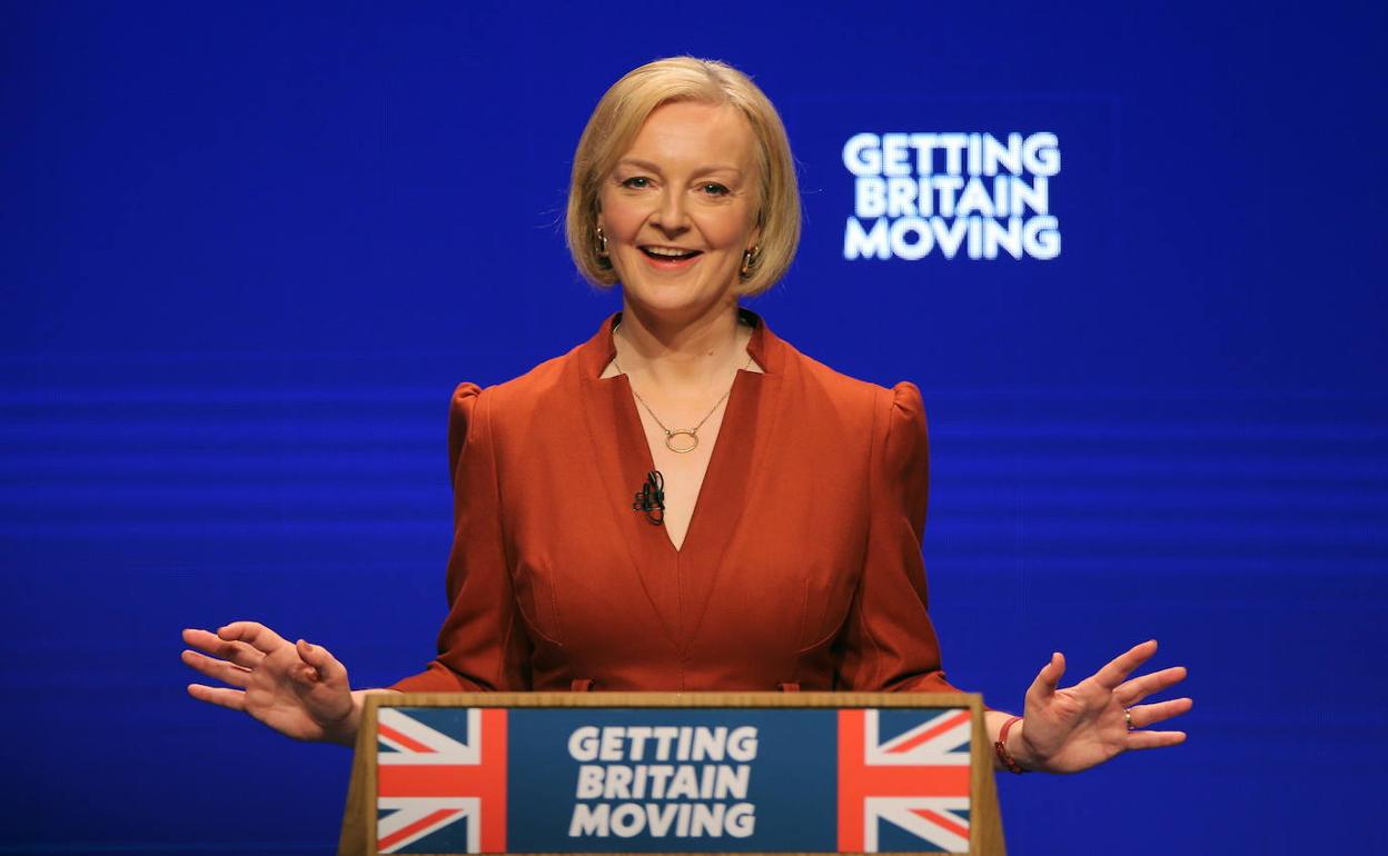 Truss, durante su intervención en la Conferencia del Partido Conservador en Birmingham a principios de octubre.