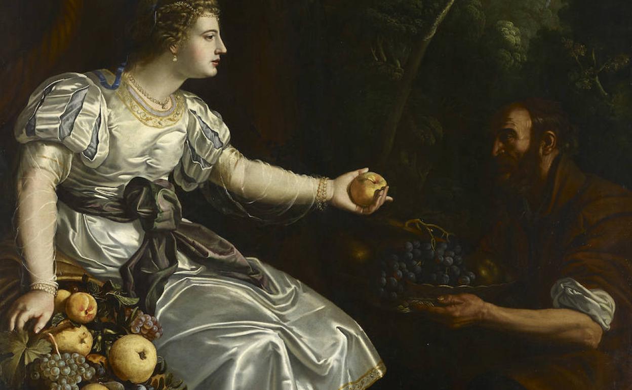 Detalle de 'Pomona y Vertumno', 1626. Óleo sobre lienzo. 220 x 149. 