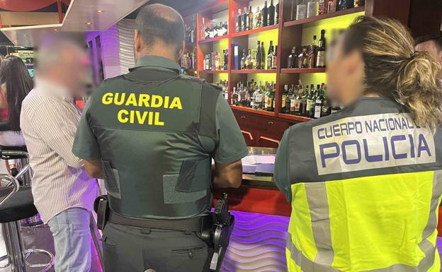 Un momento del operativo.