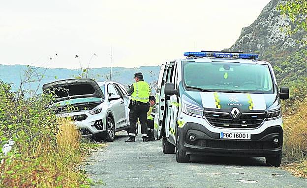 Imagen del lugar del accidente de este jueves. 
