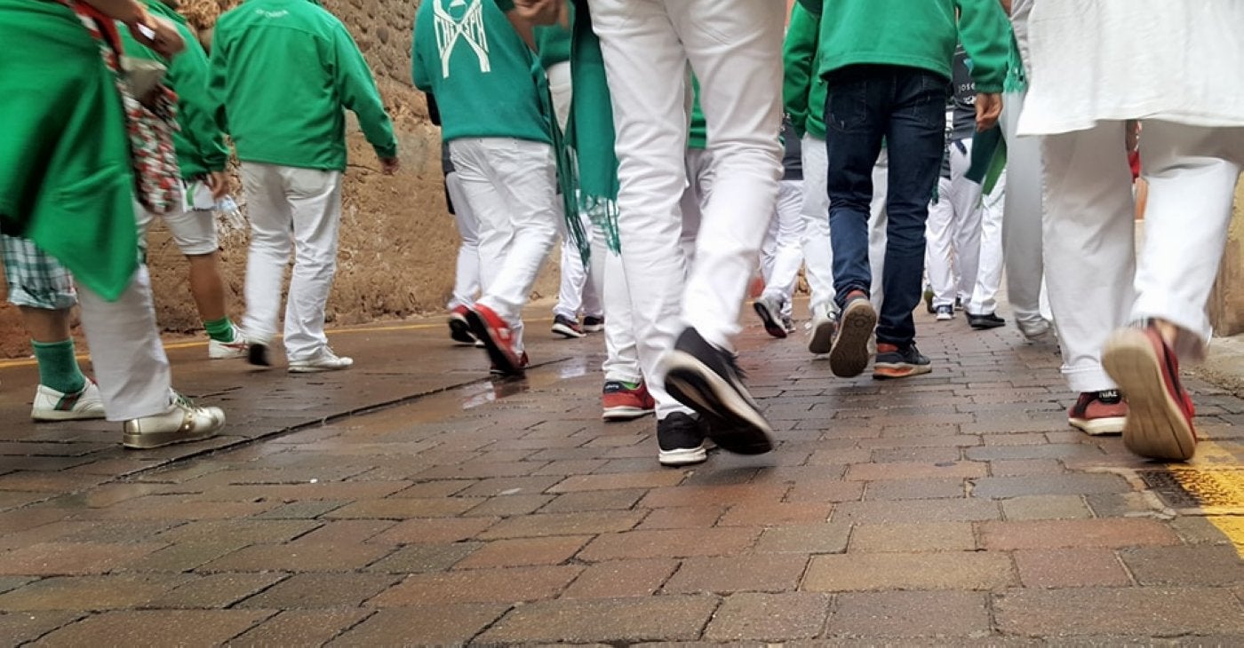 Imagen de Francisco Álvarez que unió calzado y fiestas para el concurso.