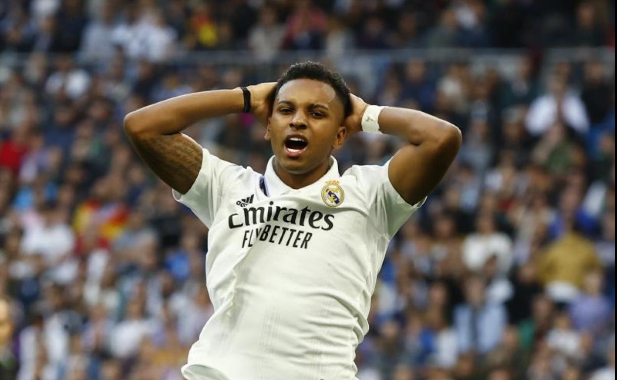 Rodrygo se lamenta tras fallar una ocasión ante el Girona. 