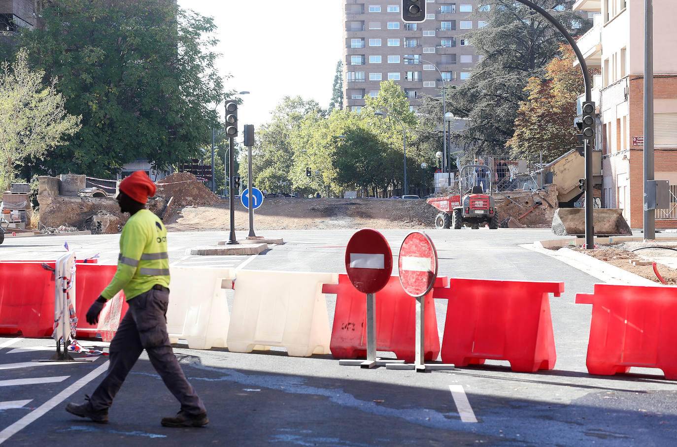 Las obras han seguido a buen ritmo este martes. 