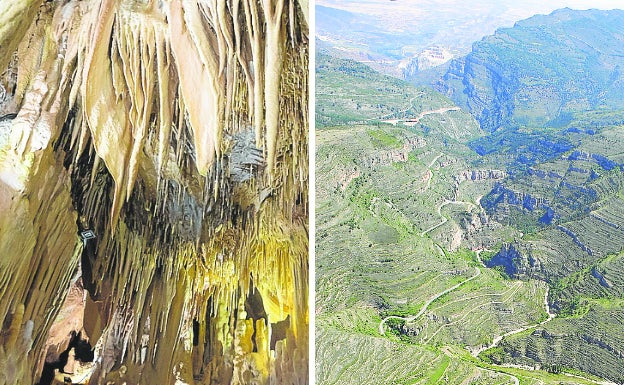 Cuevas de Ortigosa y cañón del Leza. 