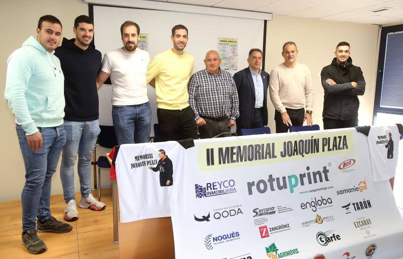 Presentación del segundo Memorial Joaquín Plaza, este miércoles en el Palacio de los Deportes. 