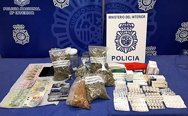 Imagen principal - Detenido un hombre en Logroño por tráfico de drogas y conducir bajo los efectos del alcohol