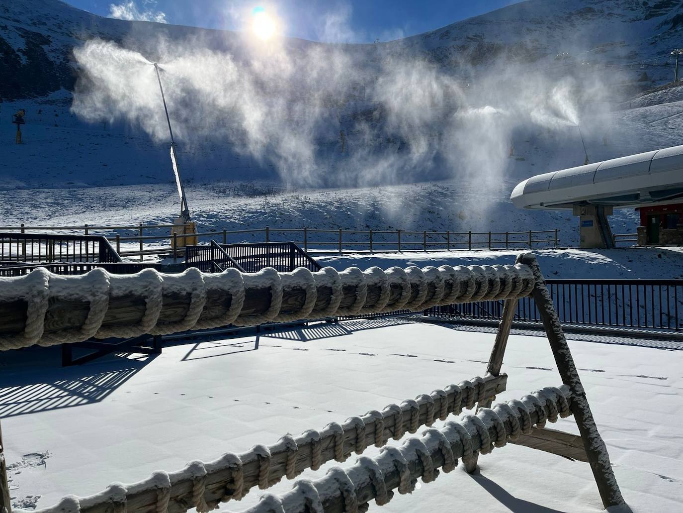 Fotos: Valdezcaray, a la espera de tener más nieve