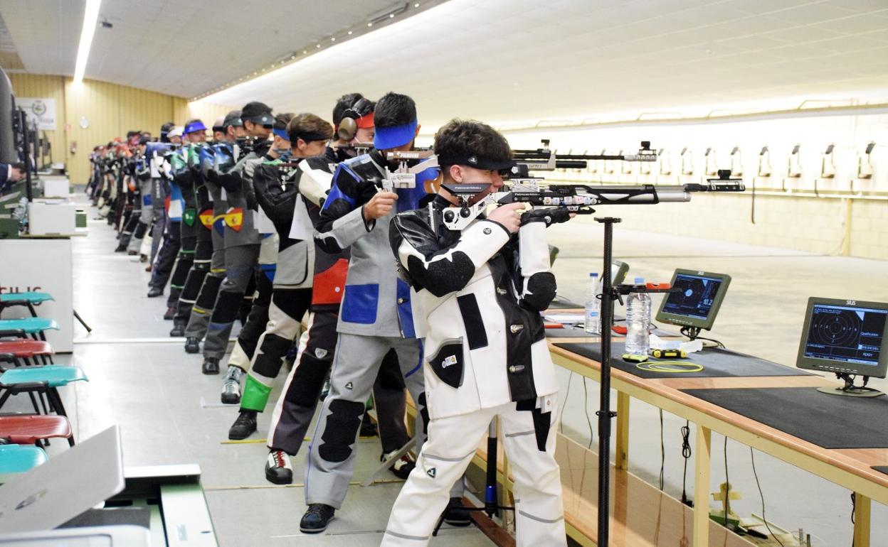Imagen de los tiradores este fin de semana en Prado Salobre. 