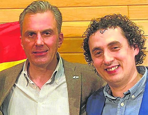 Javier Ortega Smith (VOX e Iván Herrero (Vimea), juntos en 2019. 