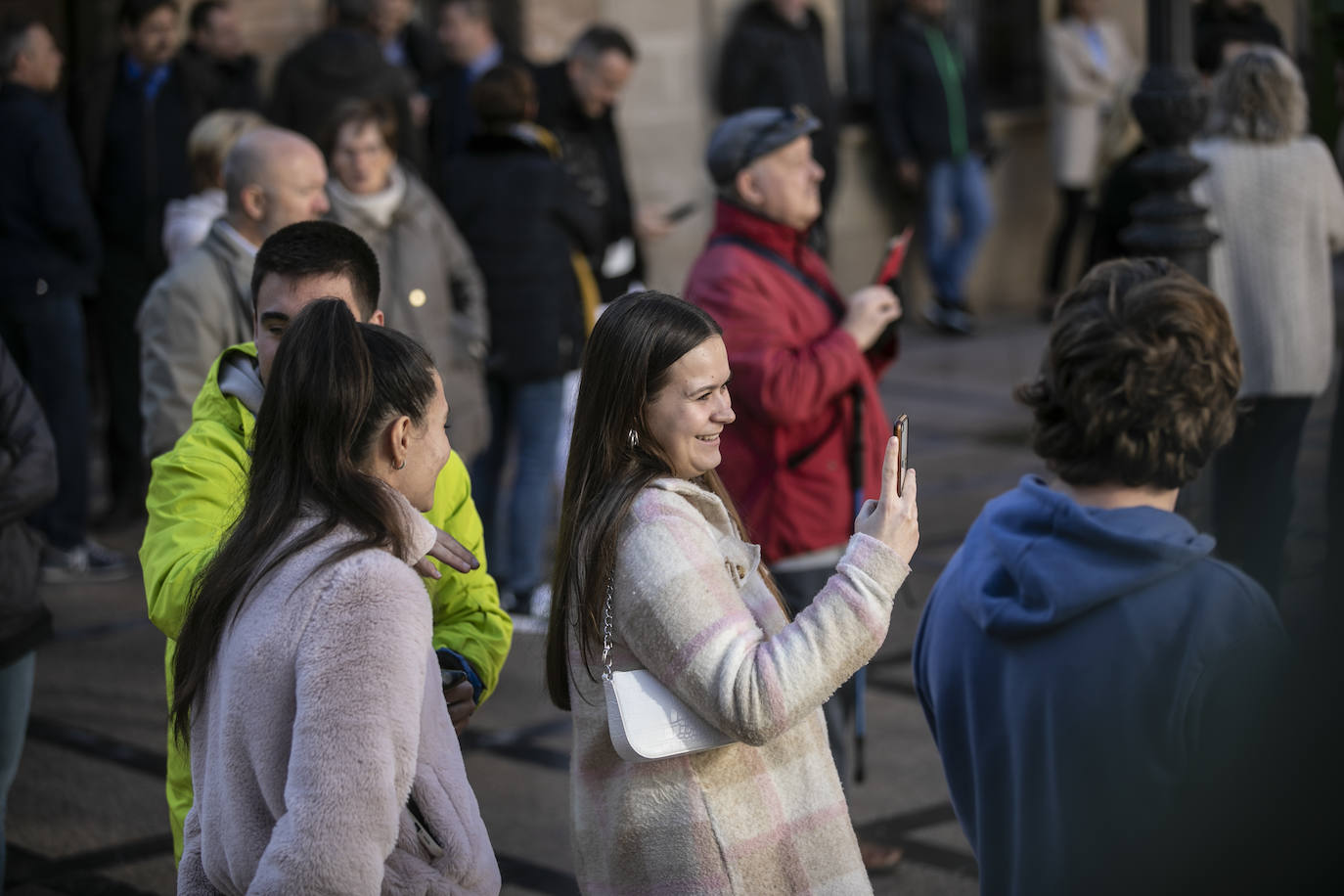 Fotos: Pedro Sánchez, en San Millán y Nájera