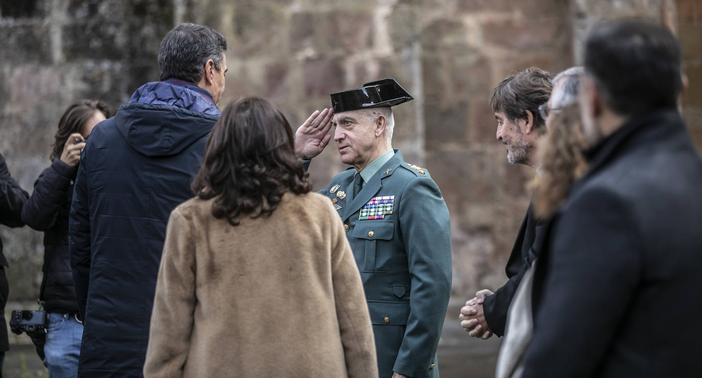 Fotos: Pedro Sánchez, en San Millán y Nájera