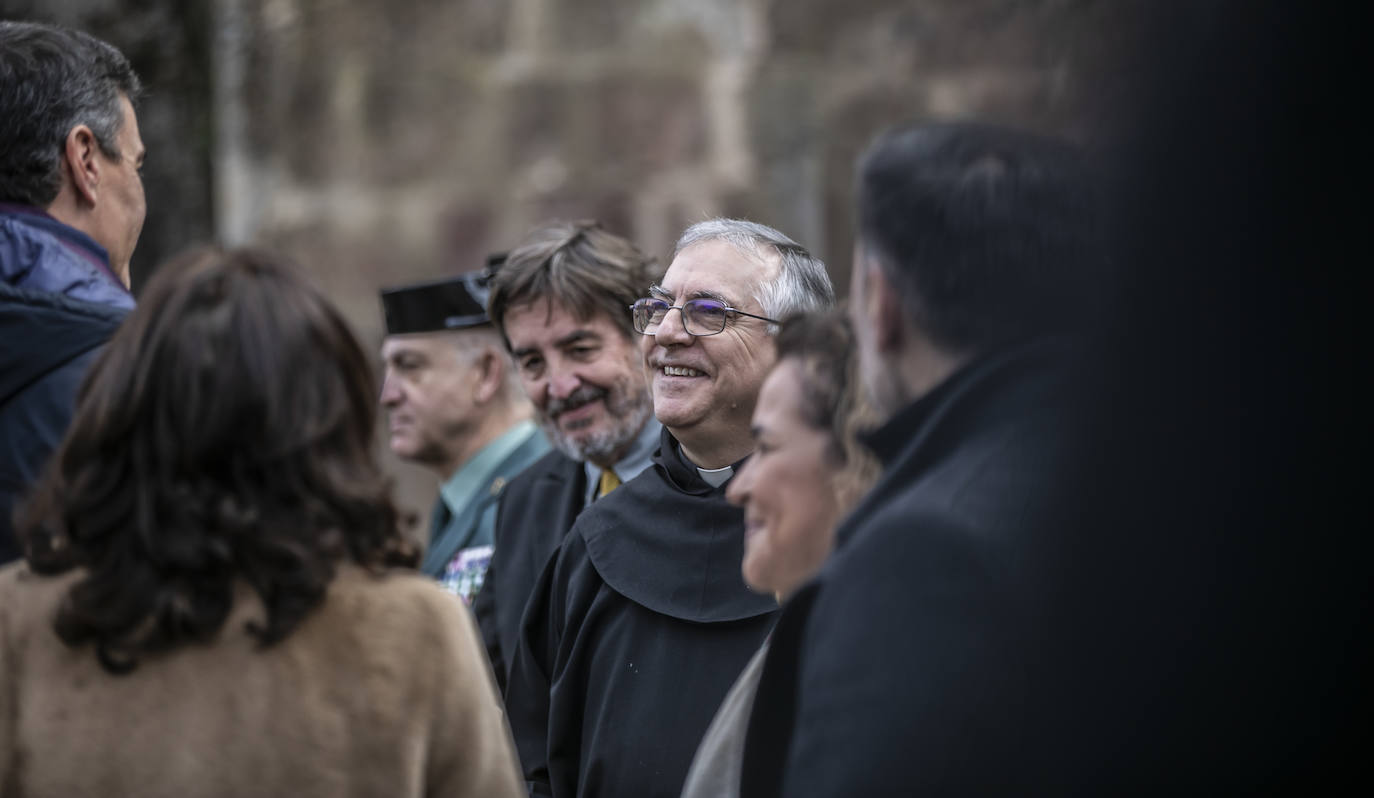 Fotos: Pedro Sánchez, en San Millán y Nájera