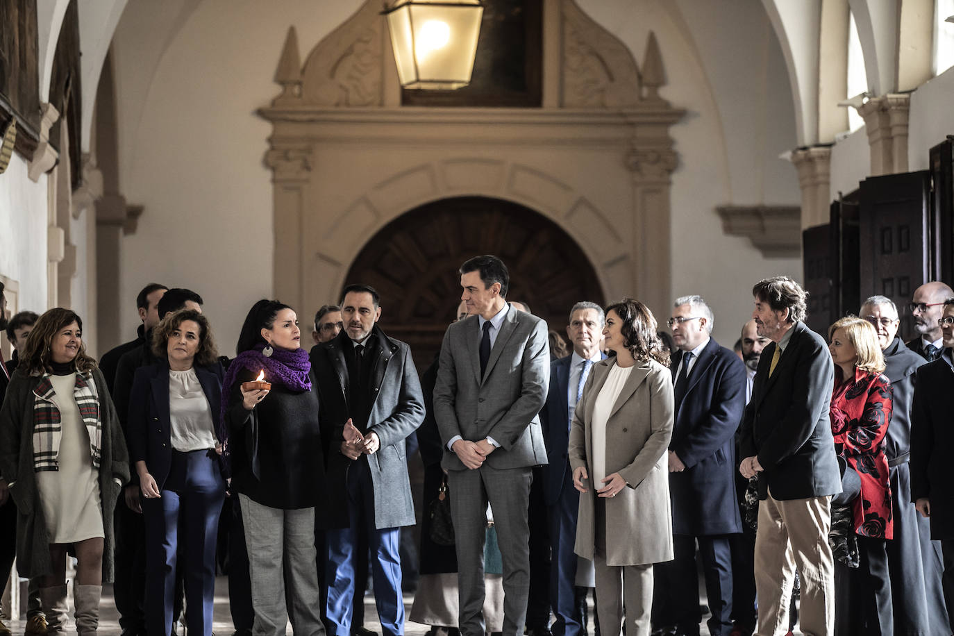 Fotos: Pedro Sánchez, en San Millán y Nájera