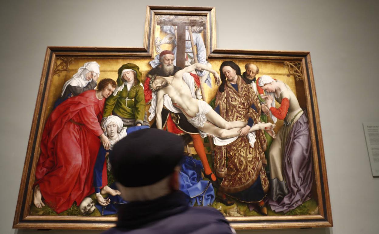 'El Descendimiento', joya del Prado y obra maestra de Rogier van de Weyden que María de Hungría llevó a las colecciones reales . 