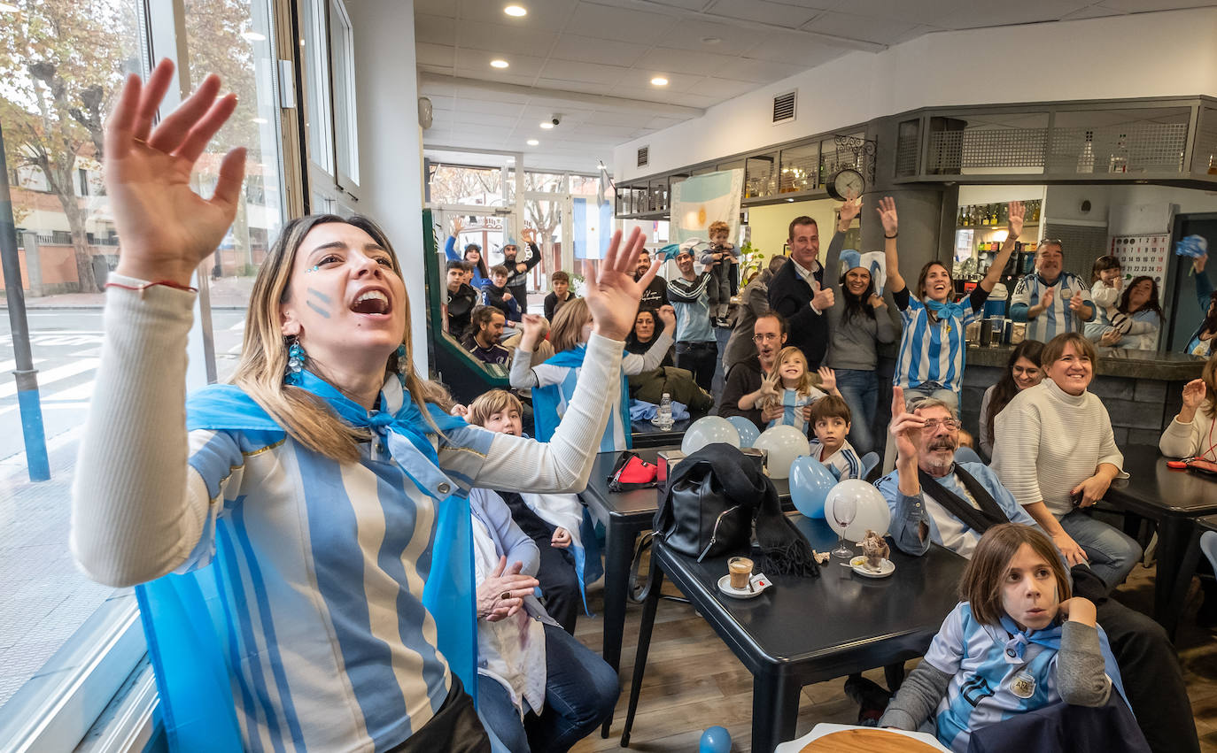 Fotos: ¿Cómo viven la final los argentinos de Logroño?