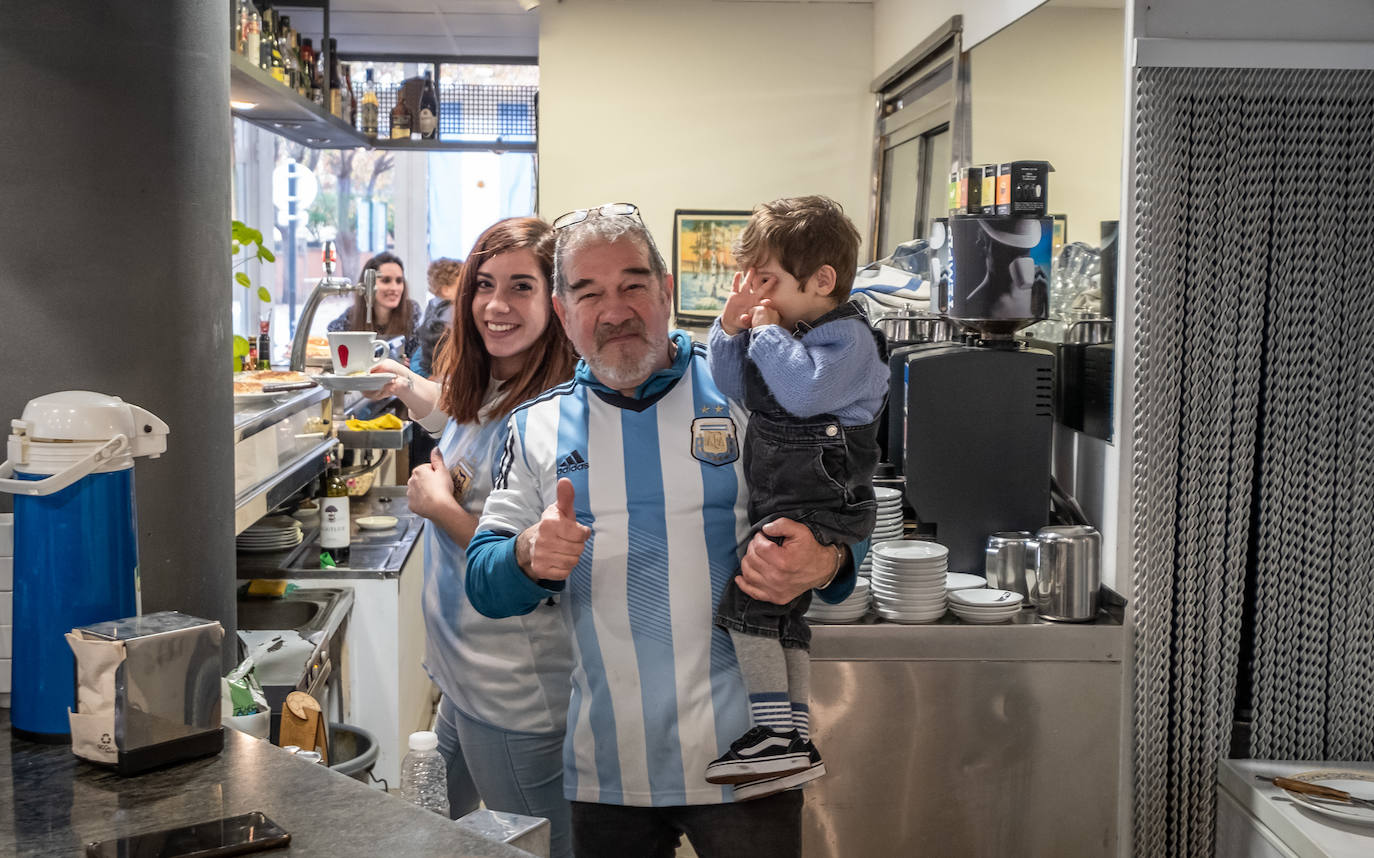 Fotos: ¿Cómo viven la final los argentinos de Logroño?