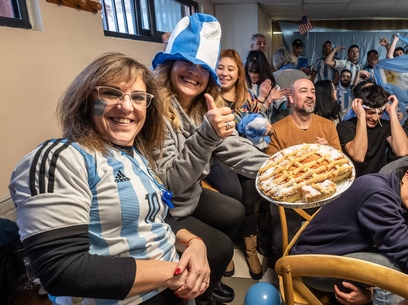 Fotos: ¿Cómo viven la final los argentinos de Logroño?