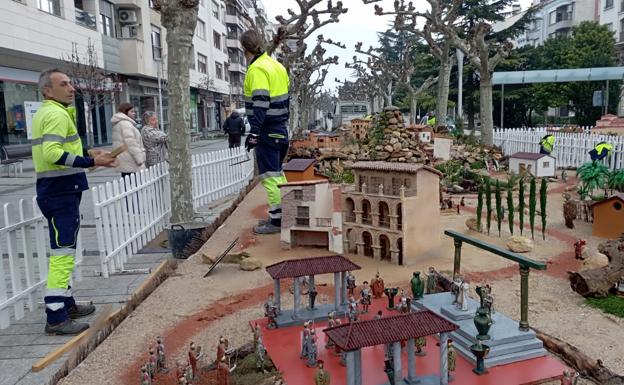 El Belén de Calahorra se recompone tras el ataque sufrido el pasado viernes