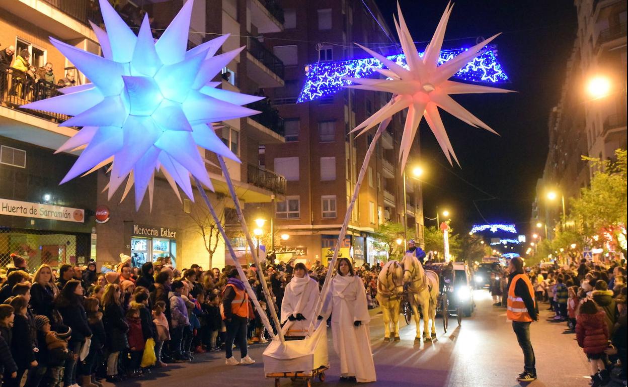 Imagen de archivo de la Cabalgata de Reyes en Logroño. 