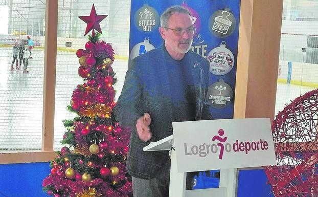 Rubén Antoñanzas, durante la presentación de las actividades de Navidad. 