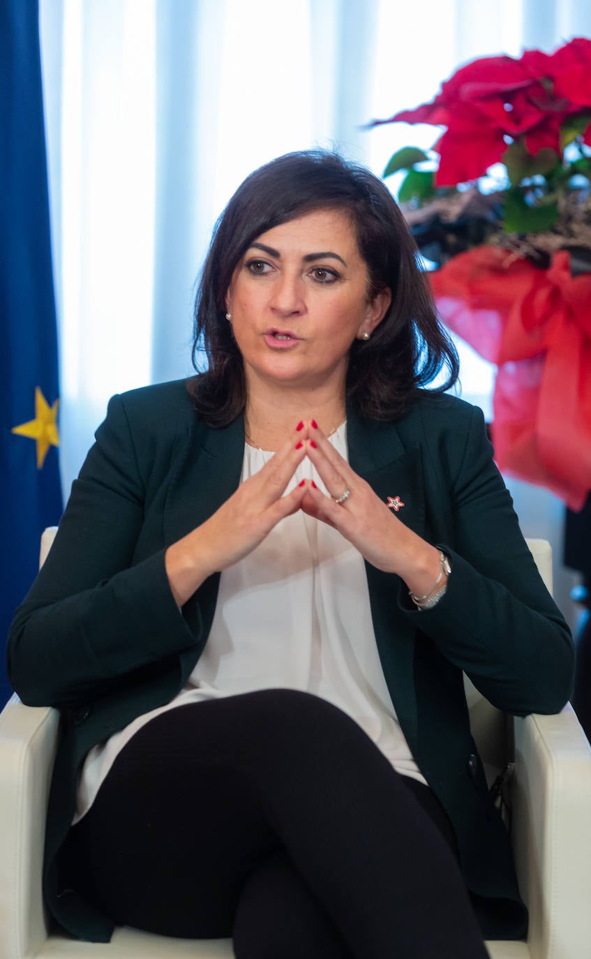 Concha Andreu, durante la entrevista a Diario LA RIOJA. 