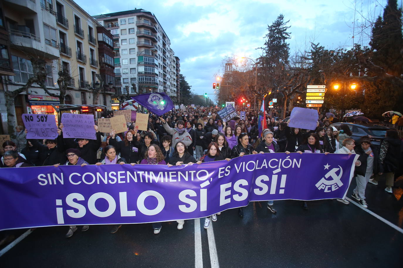 La manifestación del 8M, en imágenes