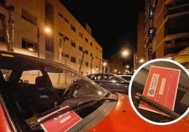 Uno de los vehículos advertidos en la calle Espartero.