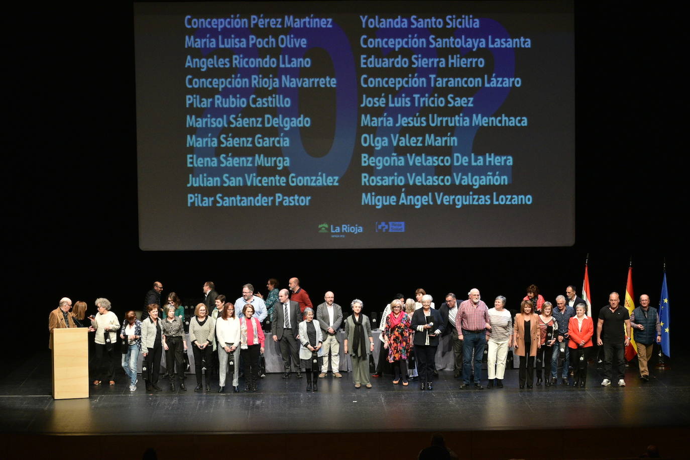 Imagen de los homenajeados en Riojafórum.