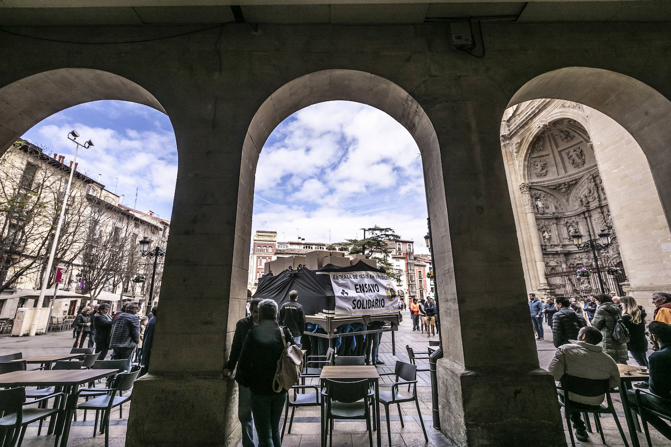Ensayo solidario de la cofradía de Entrada de Jesús en Jerusalén