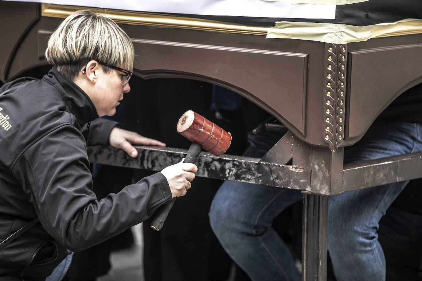 Ensayo solidario de la cofradía de Entrada de Jesús en Jerusalén