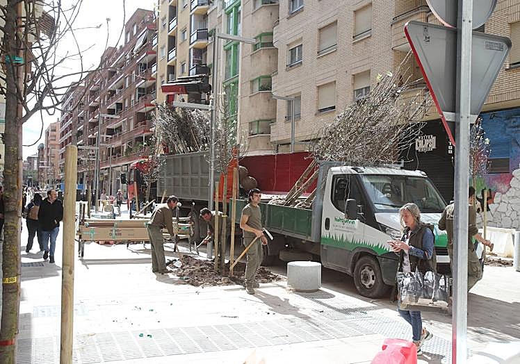 La calle Fundición, la semana pasada.