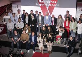 Los galardonados por Logroño Deporte