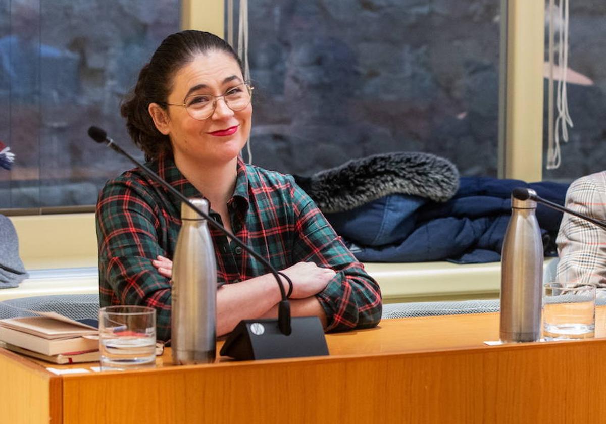 Raquel Romero, durante una comisión parlamentaria.