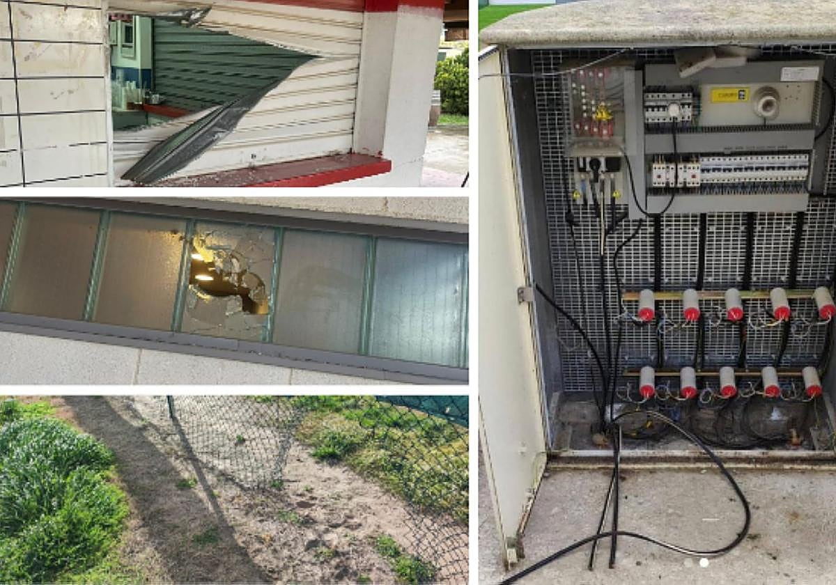 Algunos de los daños producidos estos días en los campos del Pradejón y el Varea.