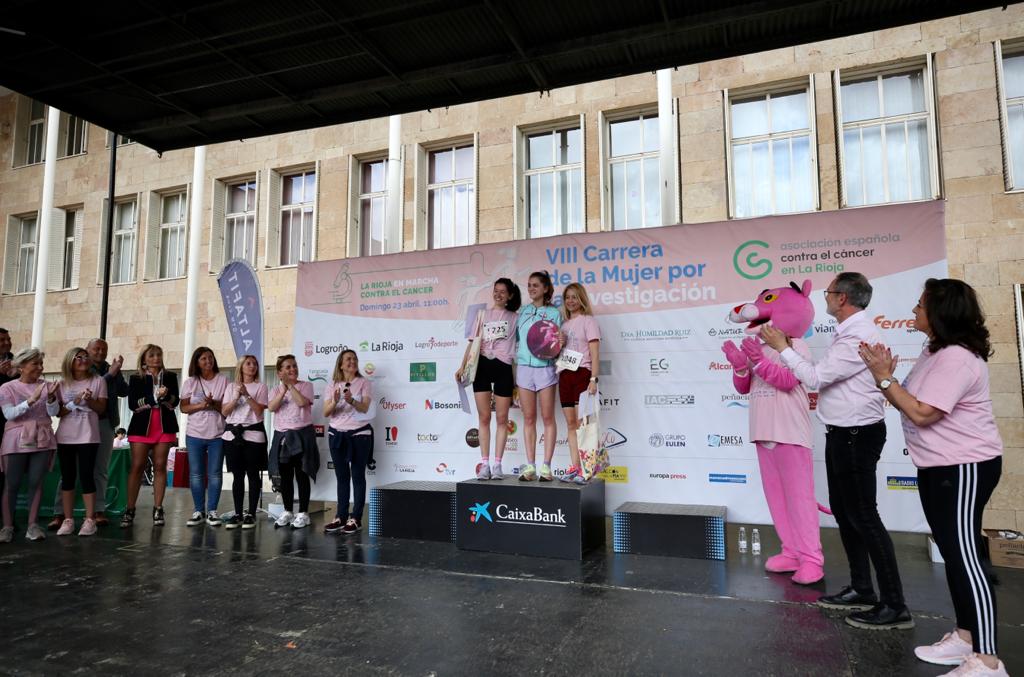 Podio de la Carrera de la Mujer