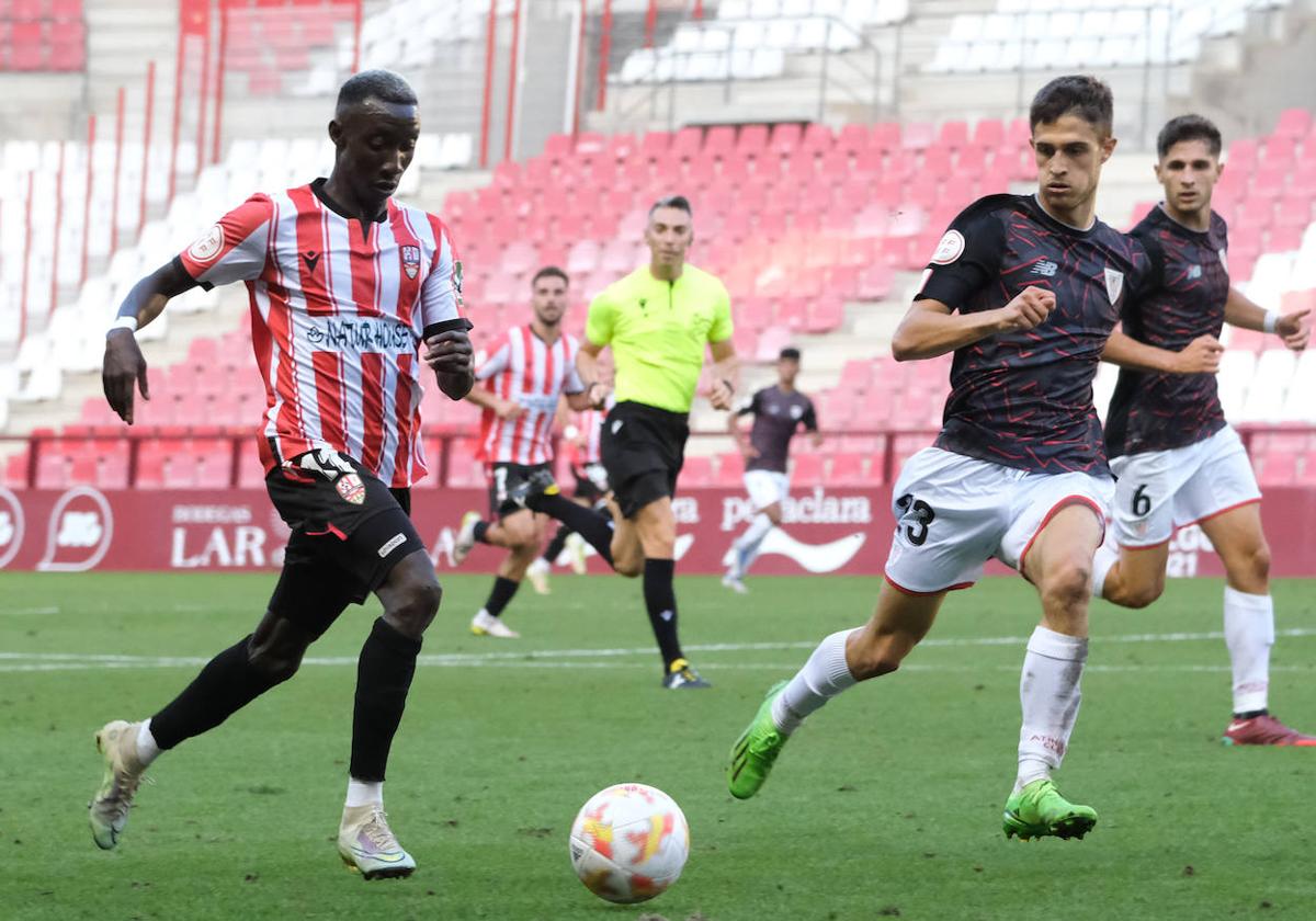 Thior, en un partido de esta temporada