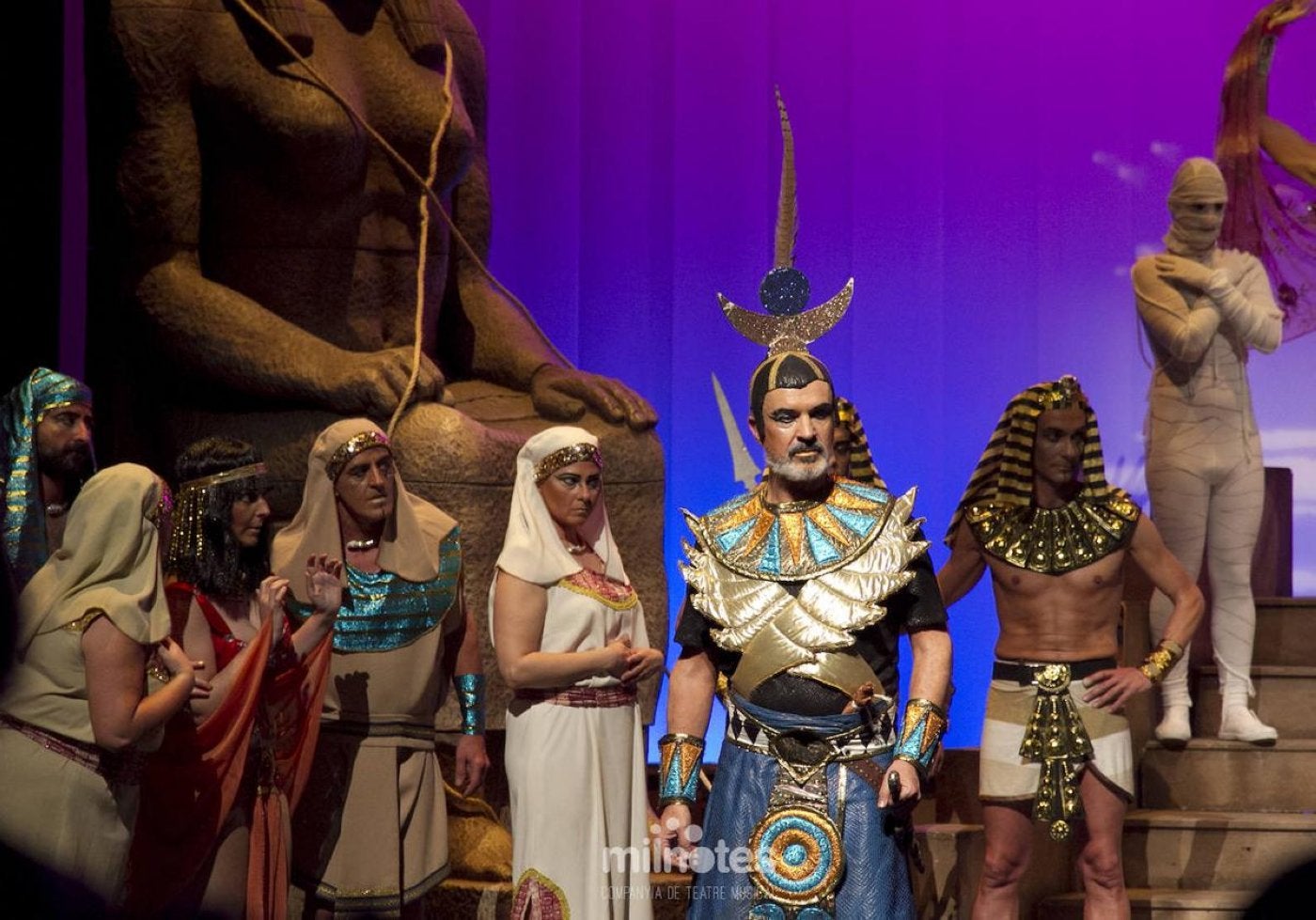 Escena de la zarzuela 'La corte de Faraón', de Milnotes.