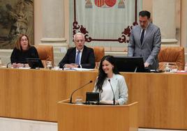 Cristina Gómez, durante su toma de posesión este viernes.