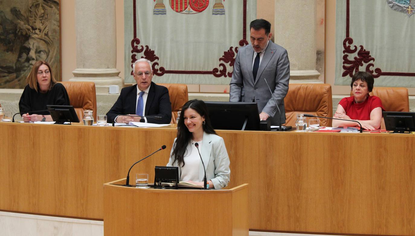 Cristina Gómez, durante su toma de posesión este viernes.