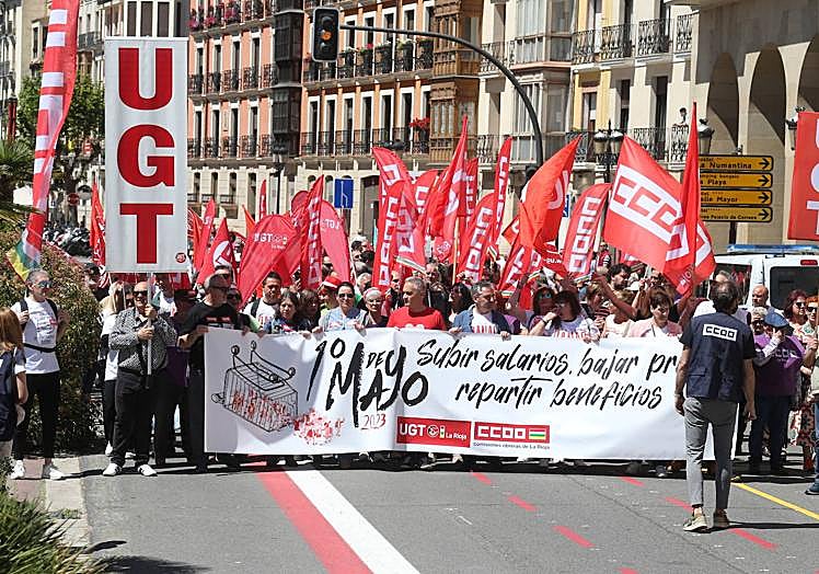 La manifestación, en Muro de la Mata.