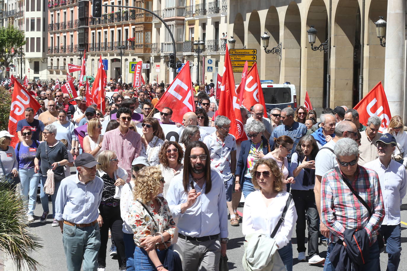 La manifestación del Primero de Mayo en Logroño