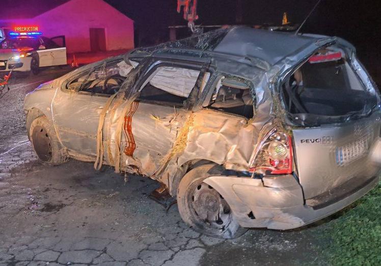 Imagen principal - Denunciado por conducir de forma temeraria, drogado, borracho y sin carné y provocar un accidente en Rincón de Soto